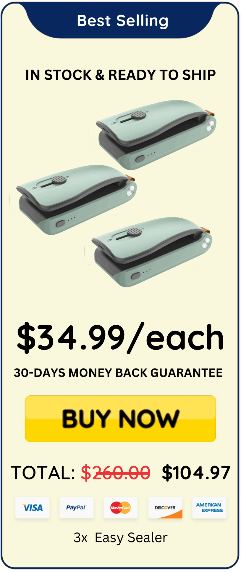 Easy Sealer offer price